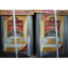 Mr GOLD  refined ground nut oil 15kg  1 Tin