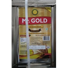 Mr GOLD refined Rice Bran oil 15kg Tin 