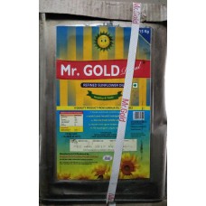 Mr GOLD refined Sun flower oil 15kg Tin