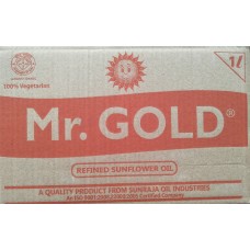 Mr GOLD refined Sun flower oil 1L x 10pouch 