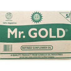 Mr GOLD refined Sun flower 5L pet jar x 4 =1box