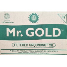 Mr GOLD refined Ground nut oil 1L x 10pouch