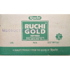 Ruchi gold refined pamolein oil 1L x10pouch or 1box