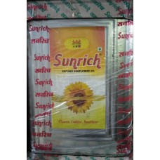 Sun RIch refined Sun flower oil 15Ltr Tin 