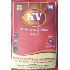 K V Gold Brand Sona masoori raw rice 1yr old 26 kg  ( min ord 4 bag )