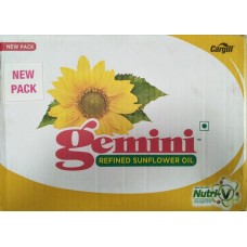 Gemini Sun flower Refined Oil 5Ltr jar x 4 Nos