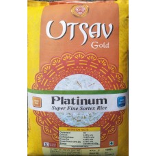 UTSAV Brand  Sona Masoori Raw Rice 1yr old 26 kg (Min ord 4 bag)