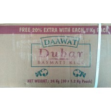 Daawat Dubar Basmati Rice 1kg x 24pkt or Box (Min ord 2 Box)