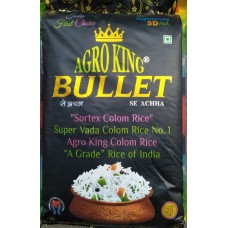 Kolam Raw Rice AGRO KING  BULLET   25 kg (Min ord 100kg)