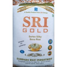 SRI GOLD Sona Masoori Raw Rice 18 Months Old 26 kg (Min ord 4 bag)