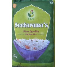Seetarama's Sona Masoori Raw Rice 1yr Old 26 kg (min ord 4 Bag)