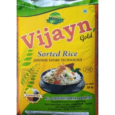 Vijayn Gold Sona Masoori Raw Rice 1yr Old 26 kg (Min ord 4 Bag) 