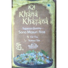 Khana Khazana Sona Masoori Raw Rice 1yr old 26 kg (Min ord 4Bag)
