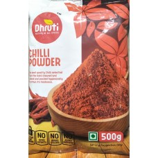 Red Chilli Powder Dhruti Brand 500 gm