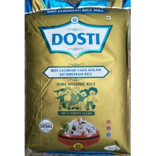 Kolam Raw Rice Dosti  Brand 25 kg (Min Ord 4 Bag)