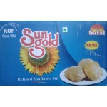 Sun gold refined sunflower oil 1L*10 pouches  or box ( safal Brand )