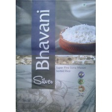 Bhavani silver  raw rice sonamasoori   2yrs old  26 kg  (min order 4 bag)