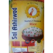 Sai Ashirwad raw rice sona masoori 1yrs 26 kg (min order 4 bag)