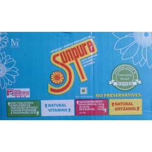 Sunpure refined Sun flower oil 1L x 10pouch 