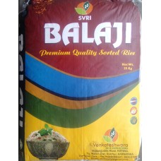 Balaji  SonaMasoori Raw Rice 1yr old 26kg  (min ord 4 bag )