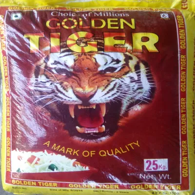 Golden tiger long body boiled rice(kuchalakki) 1yr old 26 kg 