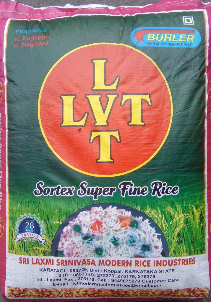L V T  boiled sona rice 1yr old 25kg (min order 100kg)